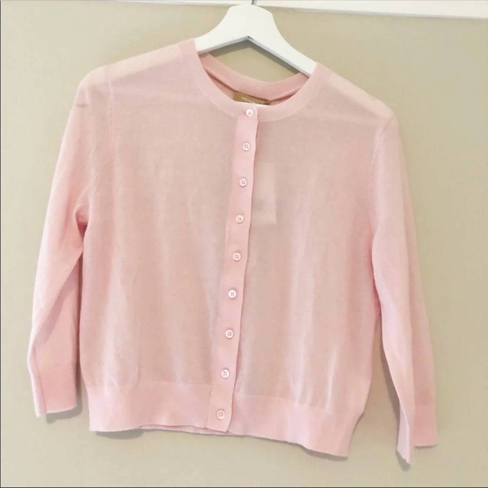 NWT MICHAEL KORS BLUSH CARDIGAN M